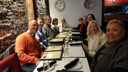  Chris Stevenson (President), Mike Hutcherson (Treasurer), Larry Weishaar (Vice President), Rita Wiersma, Barbara Merrill (ANCOR CEO), Bonnie-Jean Brooks, Terry Rogers, Lynne Megan, Marcy Stevenson (guest), and Patricia Browne.