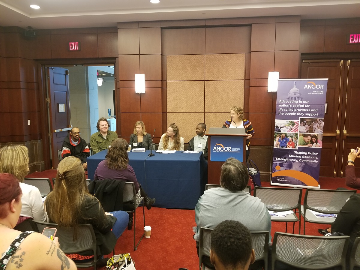 Presenters at a legislative hearing hosted by ANCOR on Capitol Hill