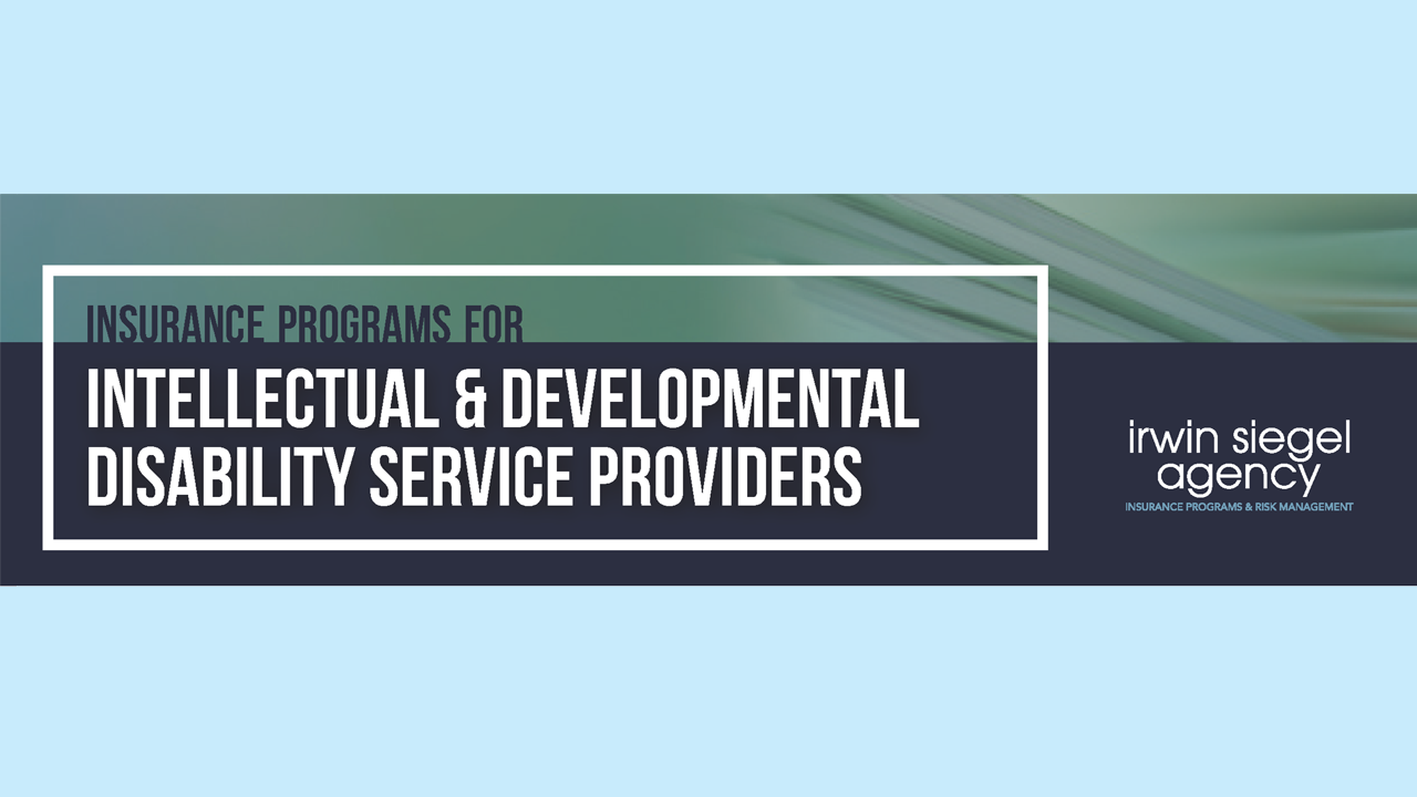 ISA - Insurance program for Intellectual and Developmental Disability Service Providers