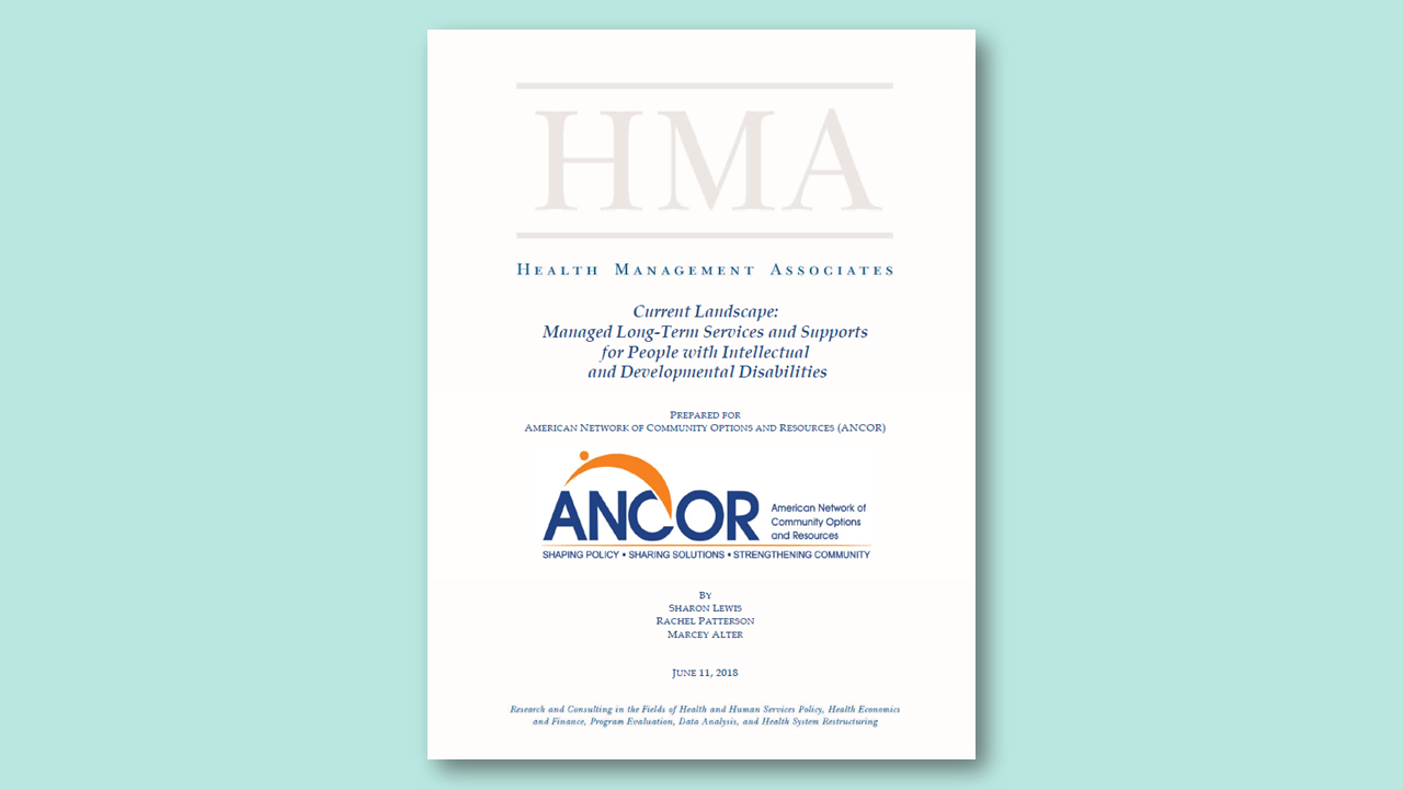 Thumbnail image of ANCOR's managed long-term care white paper
