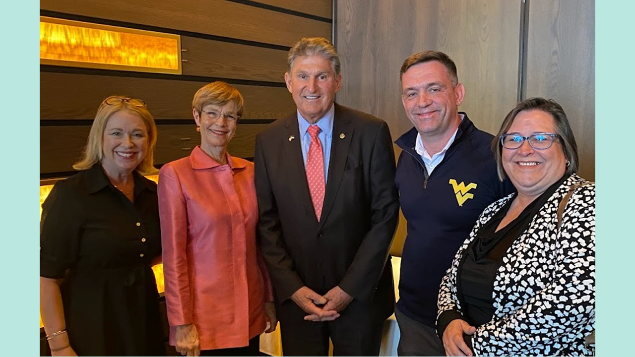 ANCOR members and staff posing with U.S. Senator Joe Manchin of West Virginia, at an event in Washington, DC.