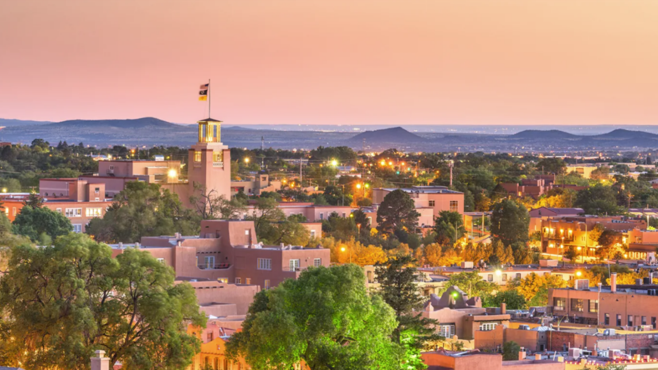 Santa Fe at sunset