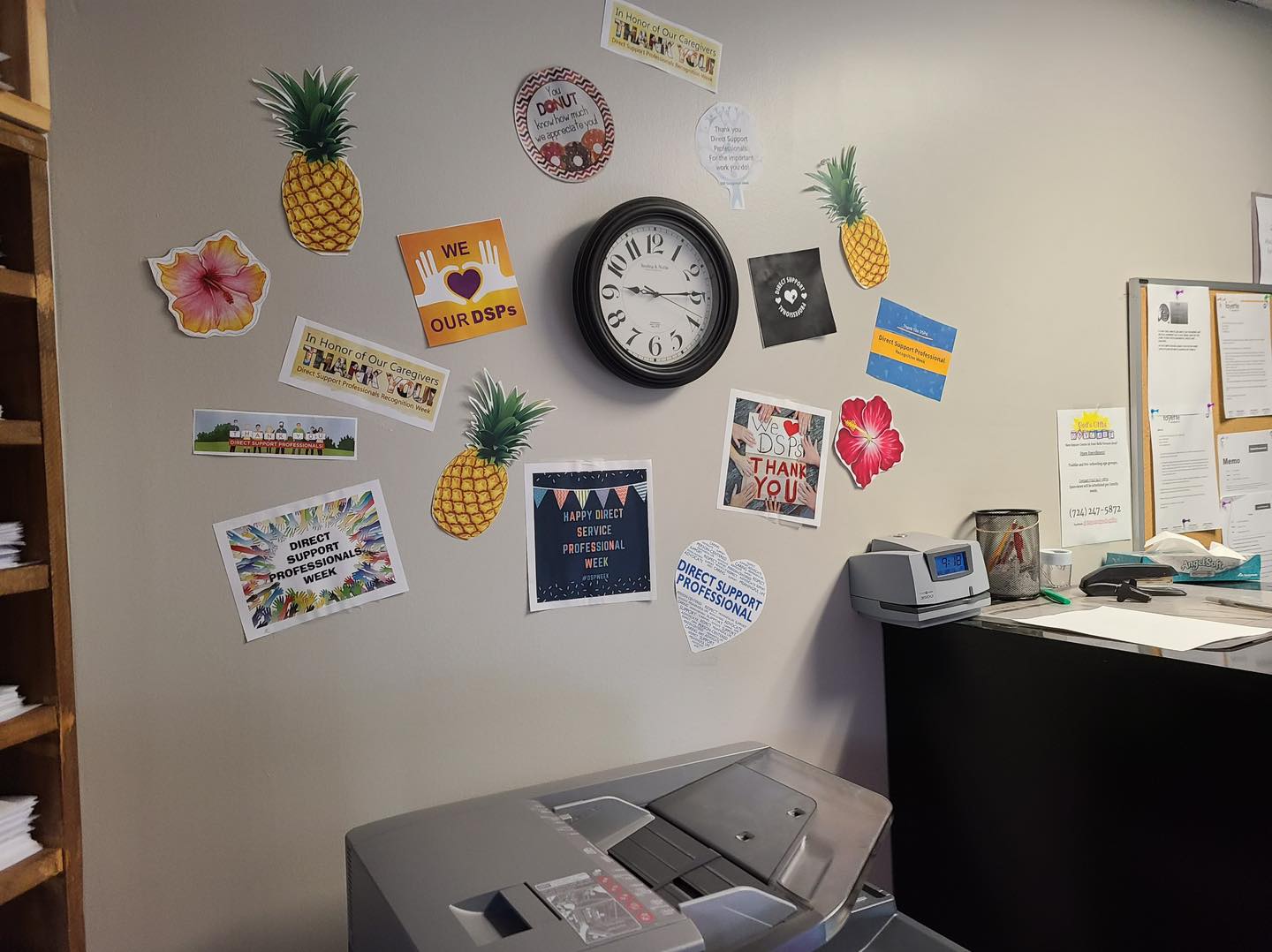 Celebratory signs for DSP Recognition Week 2023