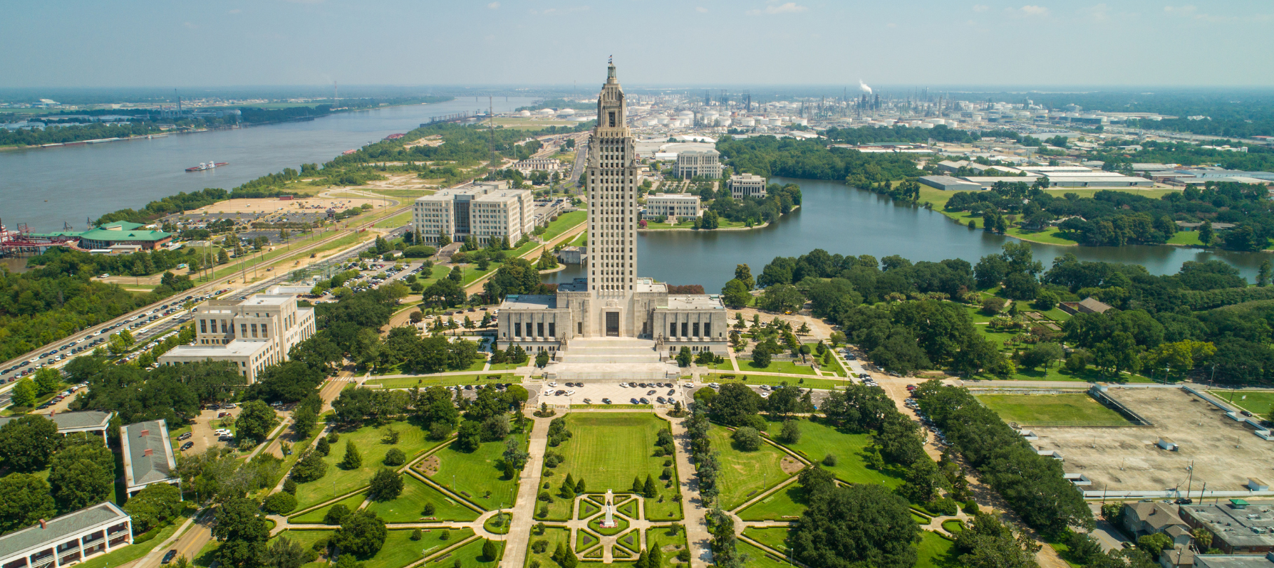 aerial photo of state capitol