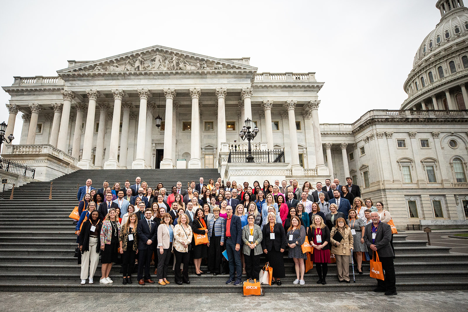 ANCOR Hill Day participants pictured as a group in front of the US Capitol