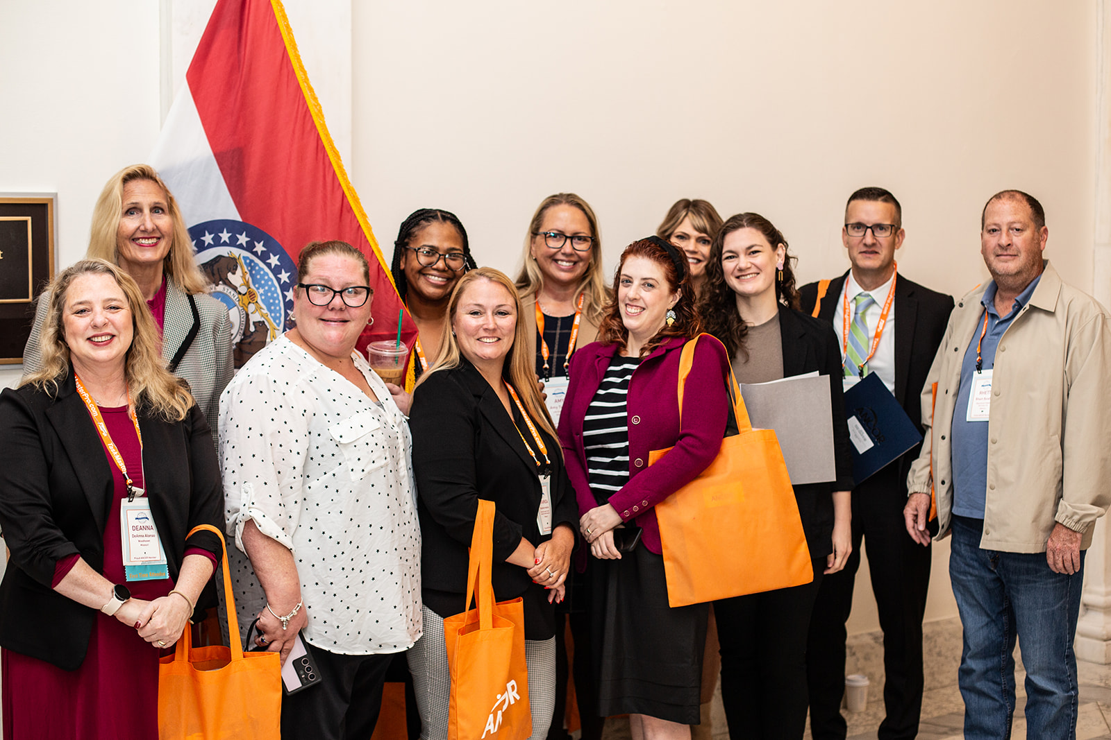 ANCOR Hill Day participants pictured in meetings on Capitol Hill