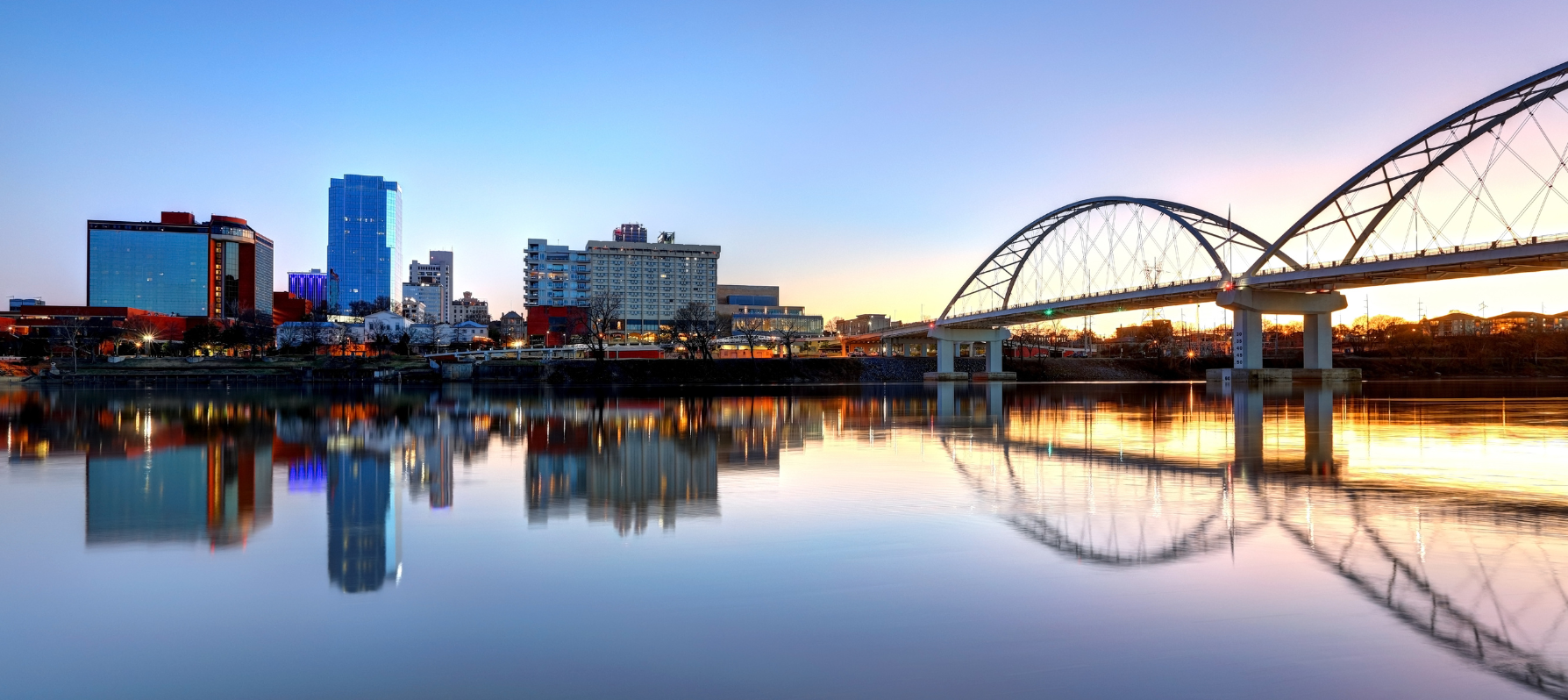View of Little Rock, Arkansas from across the river