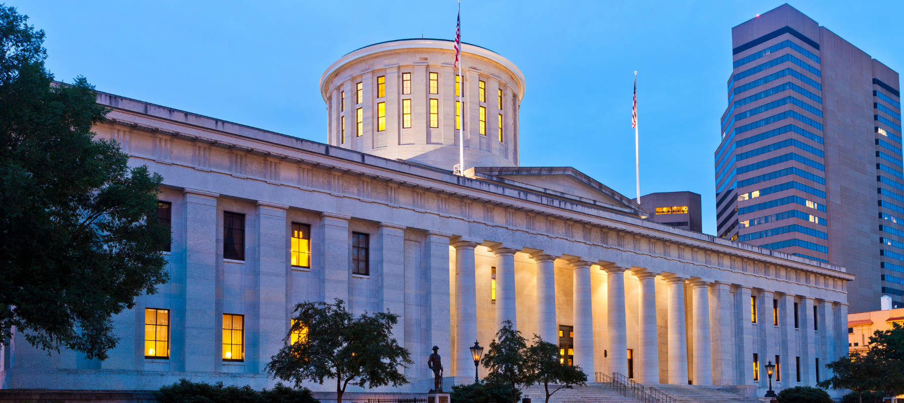 view of Ohio state capitol