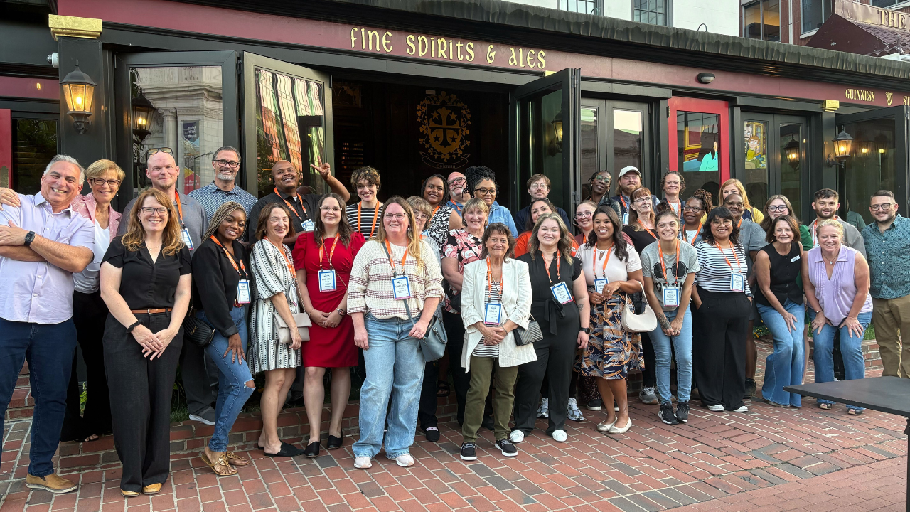 photo of DSP Ambassadors and ANCOR Staff in front of a restaurant in DC