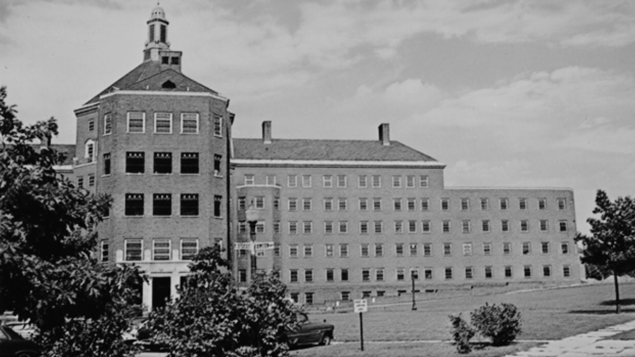 black and white photo of willowbrook