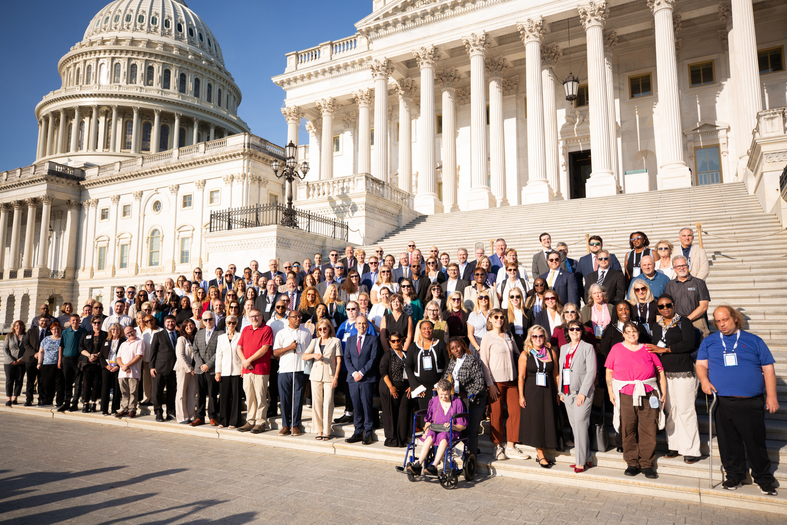 ANCOR 2026 Hill Day participants pictured as a group in front of the US Capitol building